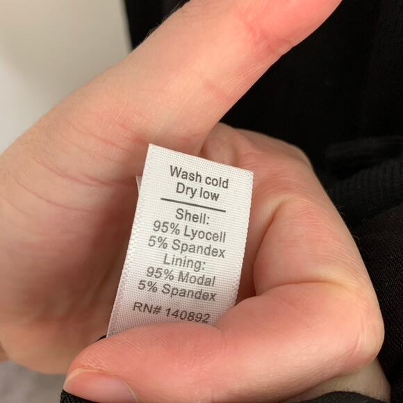 Marine Layer Lexi Rib Long Sleeve Midi Dress Black Womens Medium - Picture 12 of 13